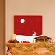 preview thumbnail 4 of 8, Starry Night red-Premium Gallery Wrapped Canvas - Ready to Hang - Multi-Color