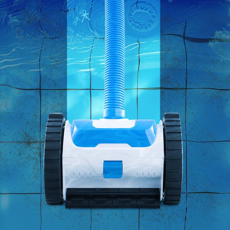 Automatic Suction Pool Cleaner for In-Ground & Above-Ground Pools Compatible with Shotcrete - 11.8 x 7.9 x 7.9 in