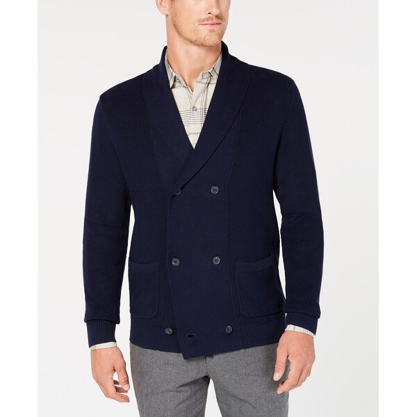 mens double breasted sweater