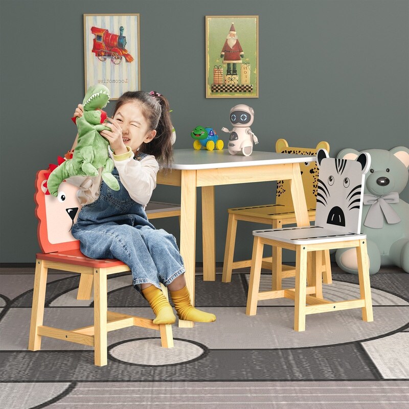 Animal table and chair set deals