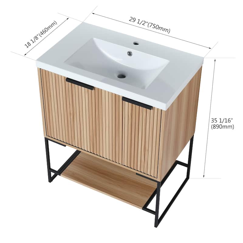 Topcraft Freestanding Bathroom Vanity with Sink