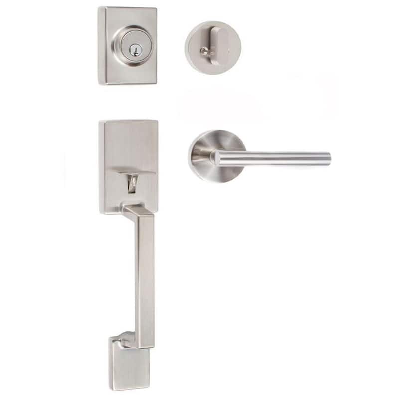 Sure-Loc SH507-R-JU Stockholm Sectional Single Cylinder Keyed Entry - Satin Nickel