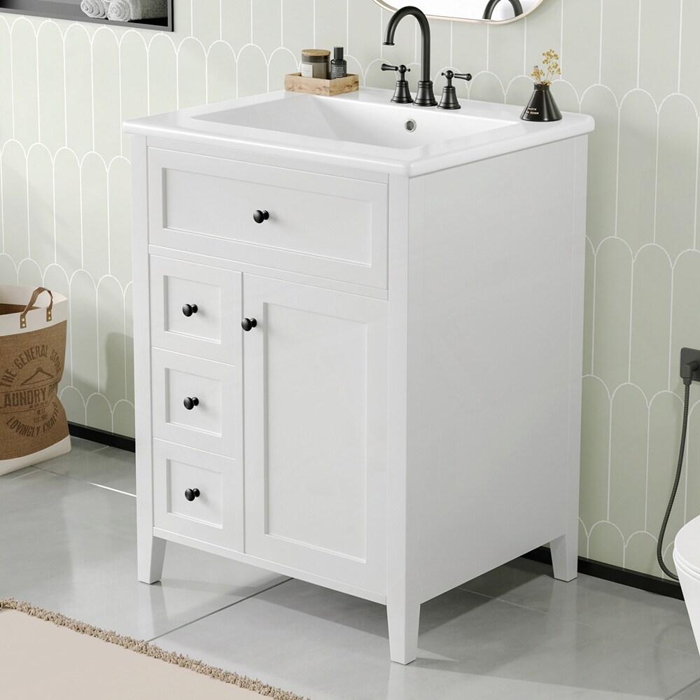 Bathroom Vanity with Sink 3 Drawers