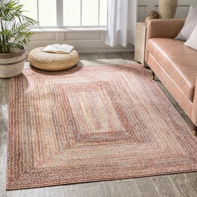 Well Woven Rodeo Chindi Bohemian Vintage Area Rug