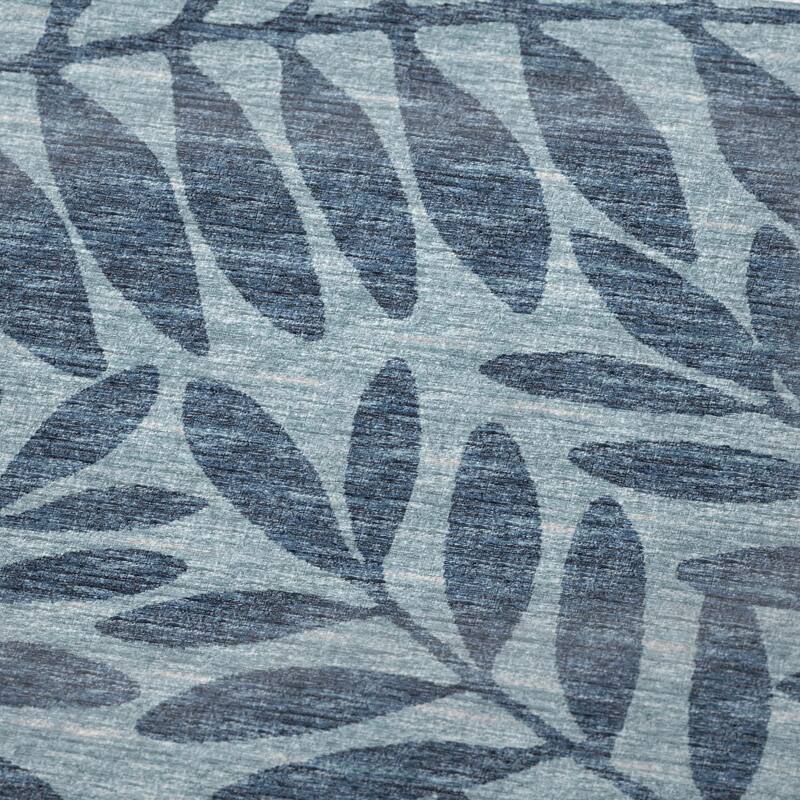 Premium Machine Washable ASB111 Floral Palms Sherpa Throw Blanket