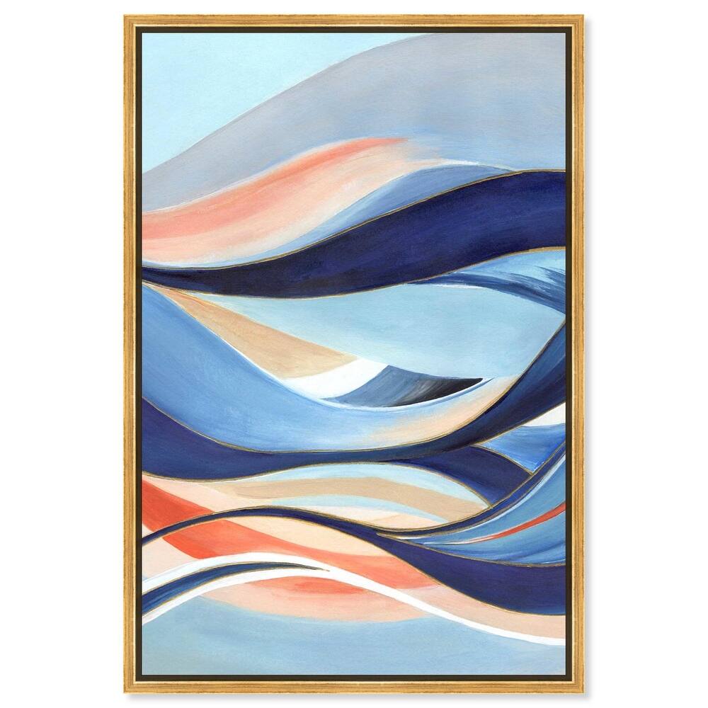 Glowing Blue I Canvas by Art Remedy