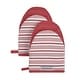 preview thumbnail 1 of 8, KitchenAid Albany Mini Oven Mitt Set 2-Pack - 5.5"x8" Passion Red