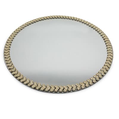 Jiallo Mirror Charger Plate 13" dia.