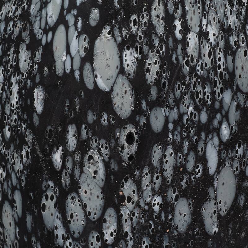 Glass Large Modern Speckled Decorative Vase - Gray