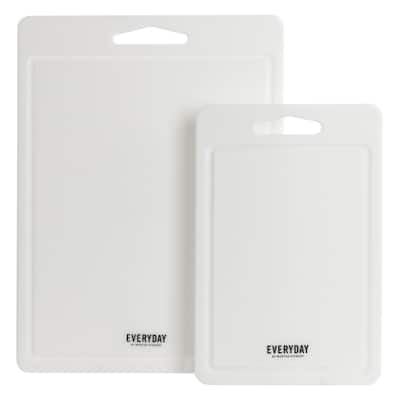 2 Piece Polypropylene 16 & 12 Inch Cutting Board Set - 16 & 18