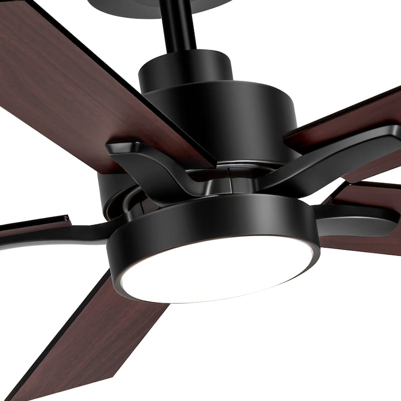 Breezary 52/42-IN LED Ceiling Fan with Light Kit and Remote-5 Blade