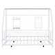 preview thumbnail 10 of 19, Twin Size Metal House Bed with Trundle