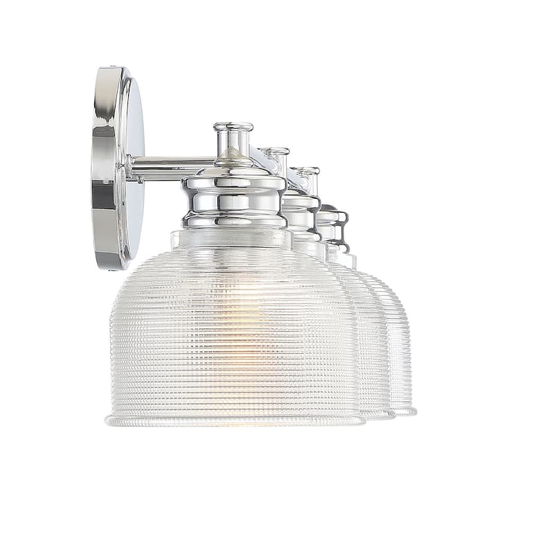 Meridian M80035 3 Light 24" Wide Bathroom Vanity Light with Halophane