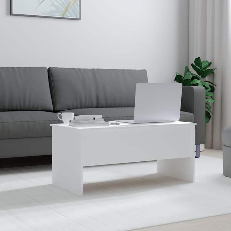 vidaXL Coffee Table Lift Top End Table Accent Side Sofa Table Engineered Wood - 40.2" x 19.9" x 18.3"