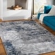 preview thumbnail 4 of 18, Livabliss Avalon Modern Abstract Area Rug 2' x 2'11" - Denim