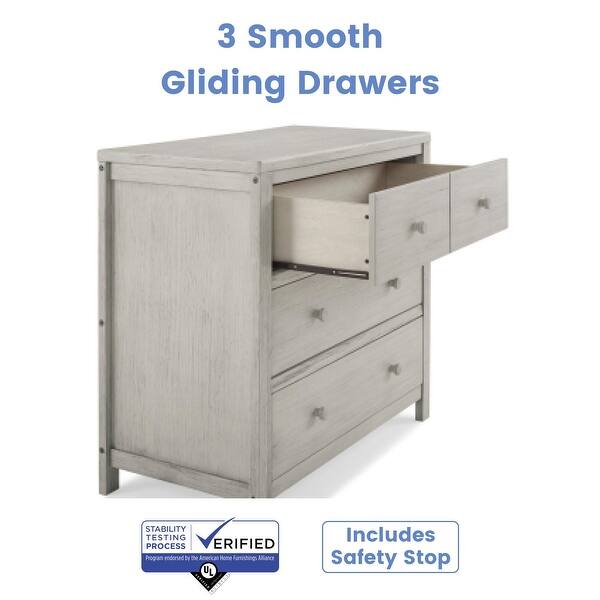 Cambridge 3 Drawer Dresser, Rustic Mist - Bed Bath & Beyond - 36274473