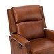 preview thumbnail 75 of 100, Echidna Transitional Genuine Leather Swivel Rocker Nursery Chair with Nailhead Trim by HULALA HOME