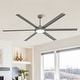 preview thumbnail 2 of 22, MLiAN 96 In. 6 Aluminium Blades Indoor Ceiling Fan with Light Kit and Remote - 96" Charcoal Gray