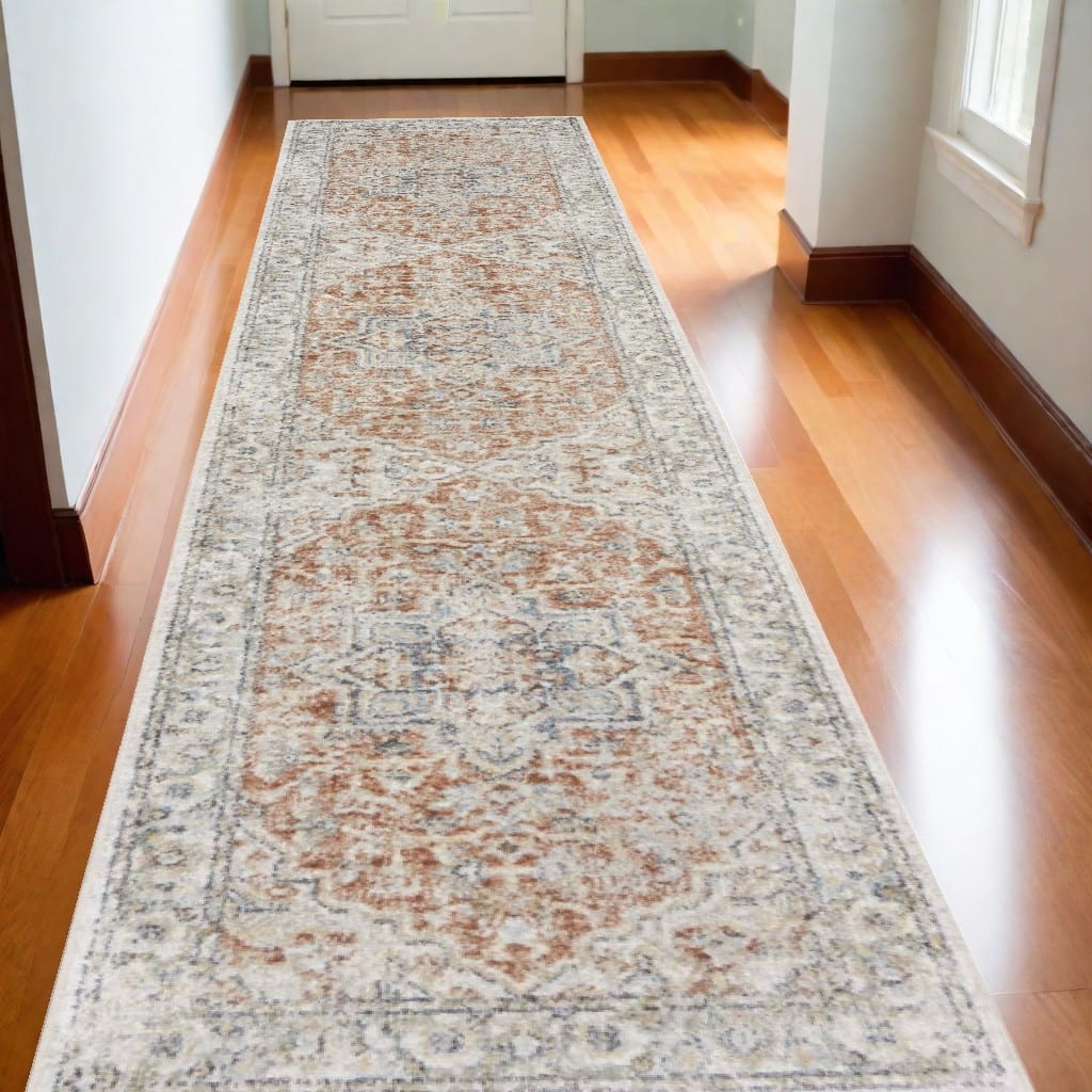 Seqi Power Loomed Low Pile Area Rug By HomeRoots - 144' X '26' X '0.25