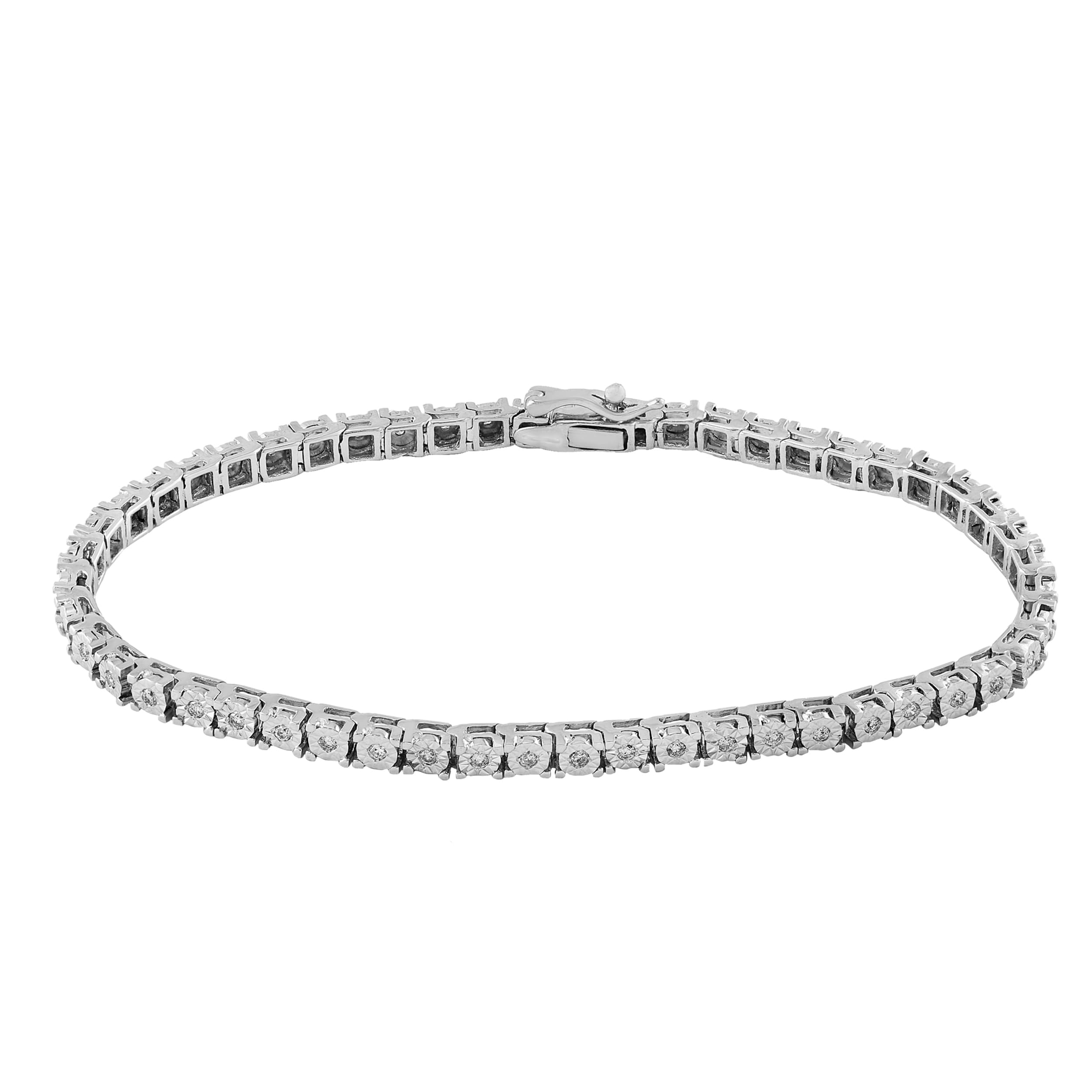 Effy 14K White Gold 0.51 Ct. Diamond Tennis Bracelet