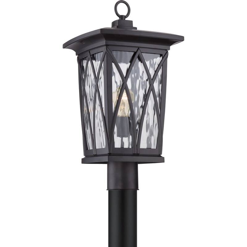 Grover 1-Light Outdoor Post Mount in Mystic Black - Mystic Black