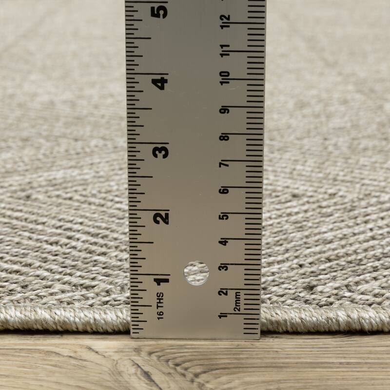 Style Haven Calayan Woven Diamond Grey Ultimate Performance Area Rug~