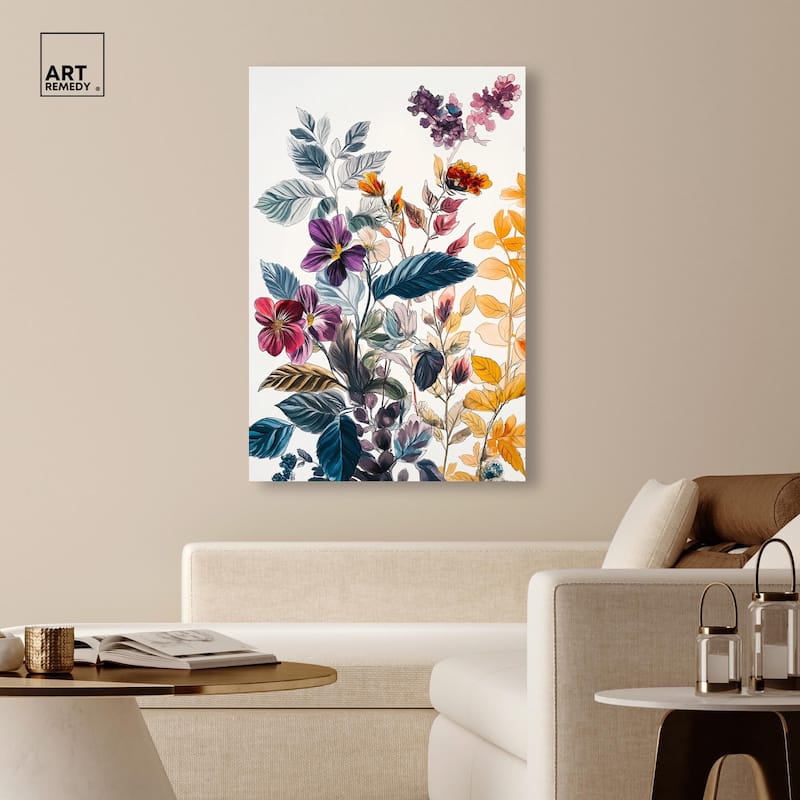 Iris Indigo I Canvas by Art Remedy, Gallery Wrapped