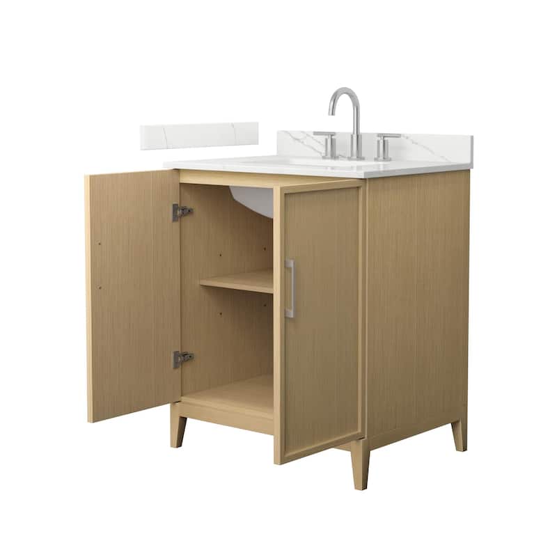 Elan 30-inch Single Vanity, 3 Hole Quartz Top