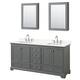 Option Dark Gray, Chrome Trim, Giotto Quartz Top