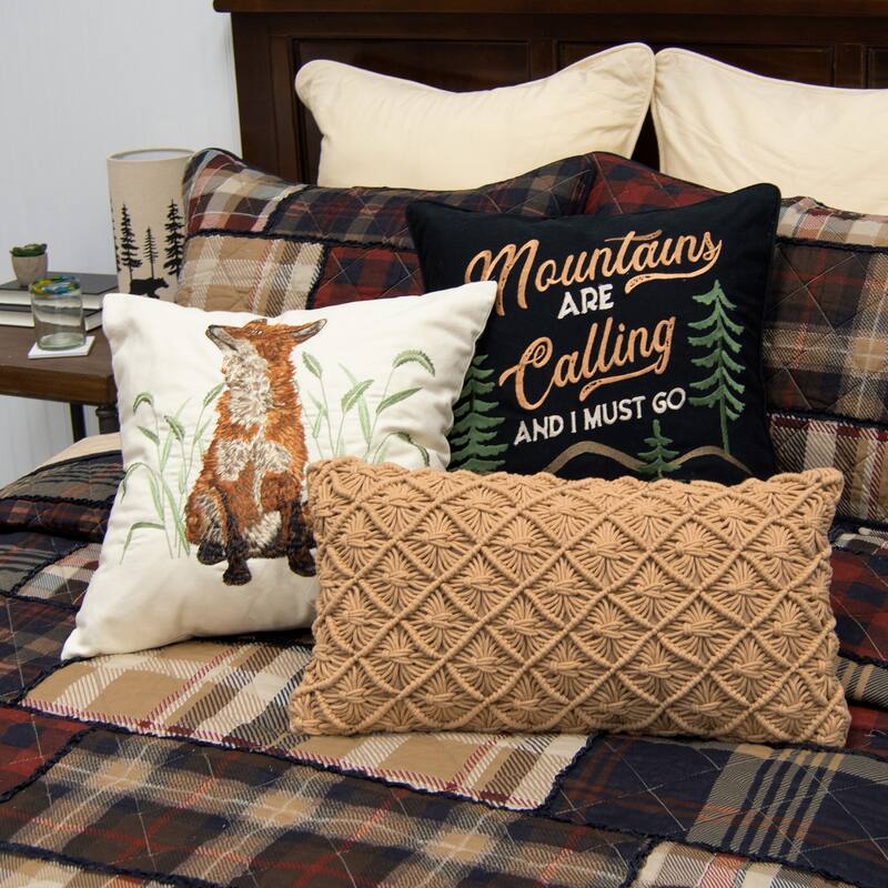 Donna Sharp Woodland Creature Cotton Decor Pillow