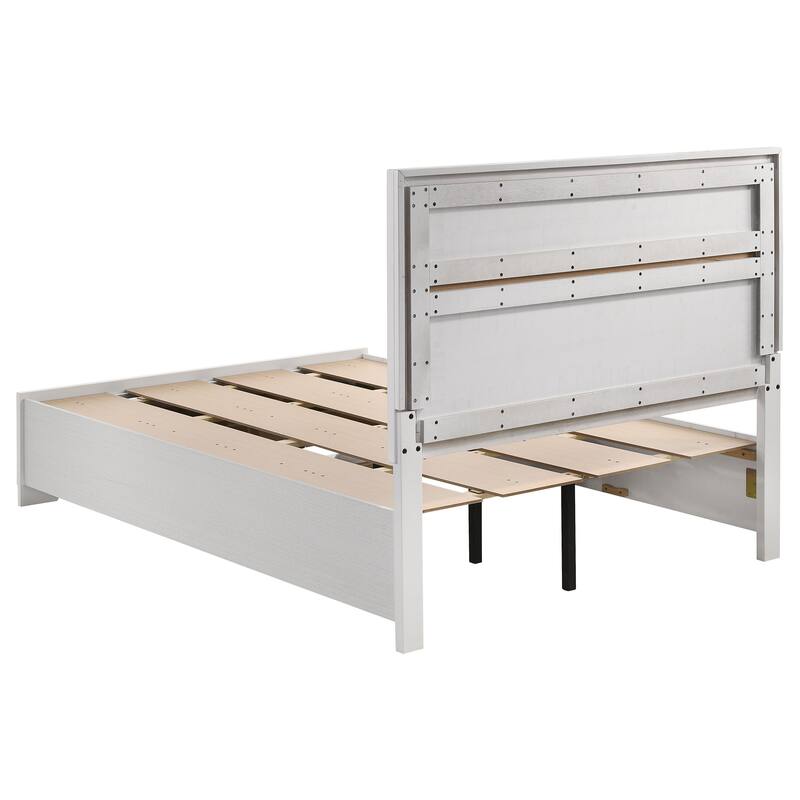 Miranda Contemporary Wood Storage Panel Bed