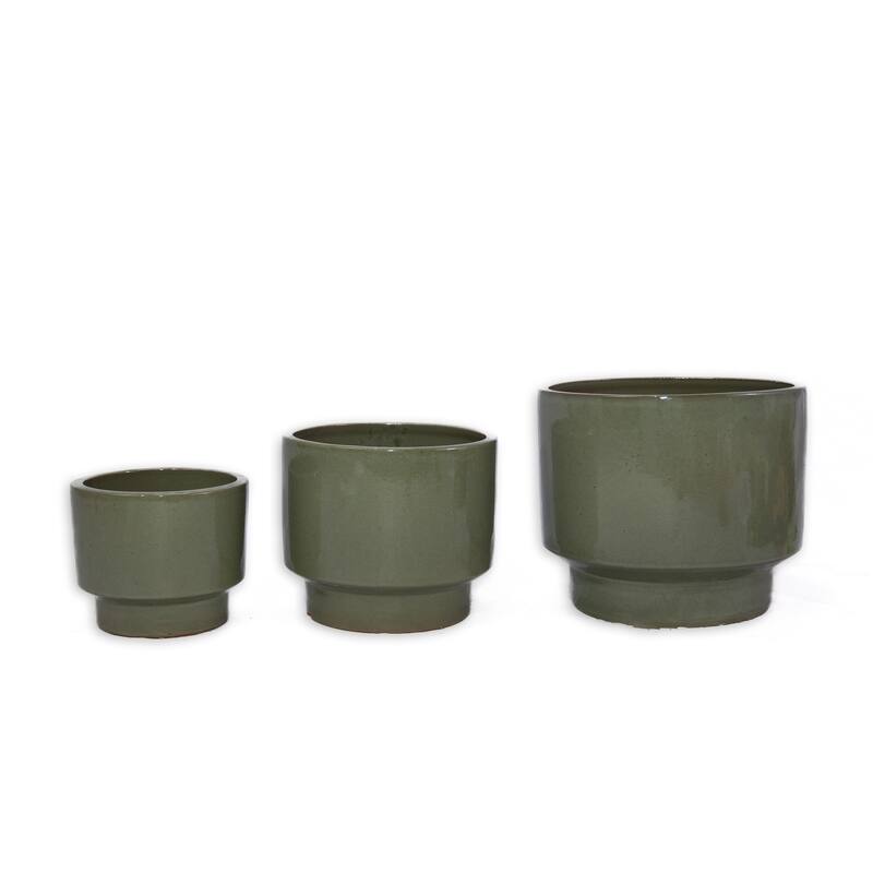 Modern Ceramic Flowerpot (Set of 3)