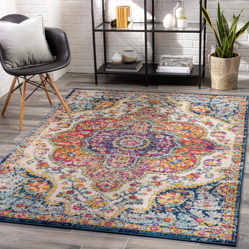 Livabliss Elaziz Updated Traditional Medallion Area Rug