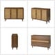 preview thumbnail 31 of 55, Filippo Traditional Rattan 3-Door Sideboard Cabinet by HULALA HOME