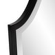 preview thumbnail 4 of 4, Allan Andrews Stainless Steel Framed Hand Beveled Shield Mirror
