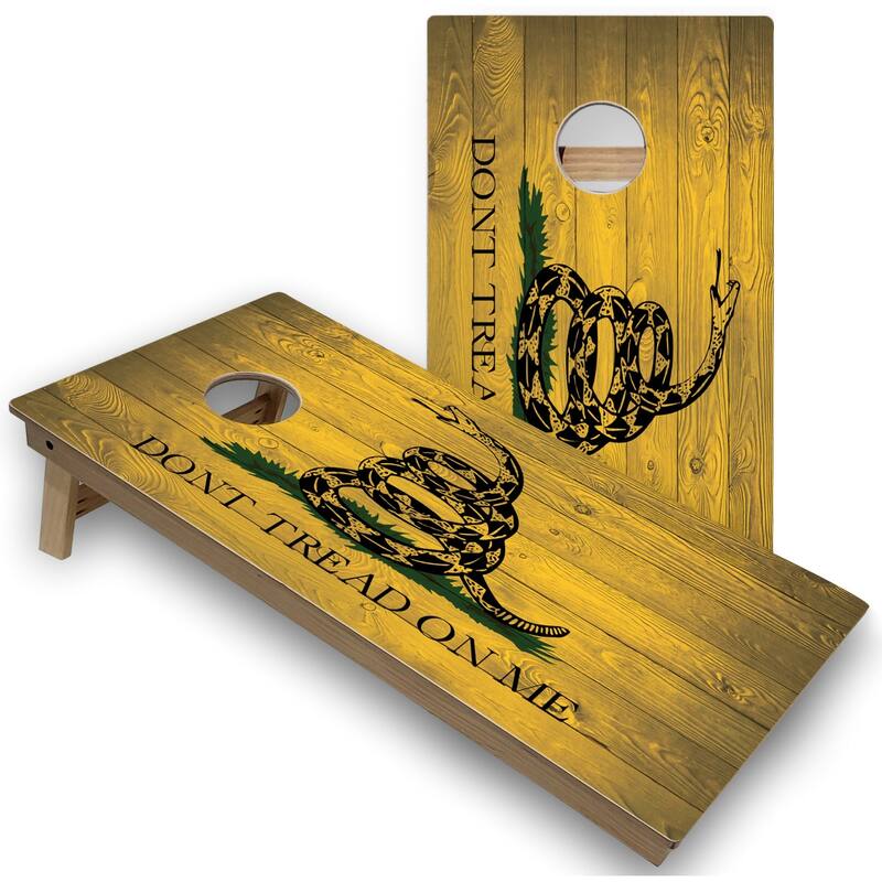 Gadsden Flag Regulation 2x4 Cornhole Board Set - 16 Years and Up