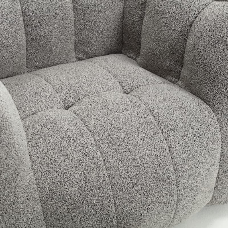 Soft Bean Bag Lazy Sofa with Footstool for Living Room and Bedroom