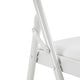 preview thumbnail 4 of 9, Elegant Foldable Iron & PVC Chairs for Convention & Exhibition White