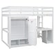 preview thumbnail 20 of 21, Twin/Full Size Loft Bed with Wardrobe, Desk and Storage Drawers