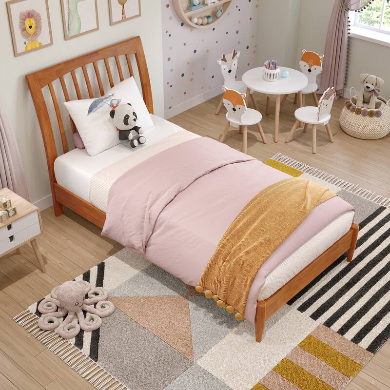 Orleans Solid Wood Low Profile Sleigh Platform Bed