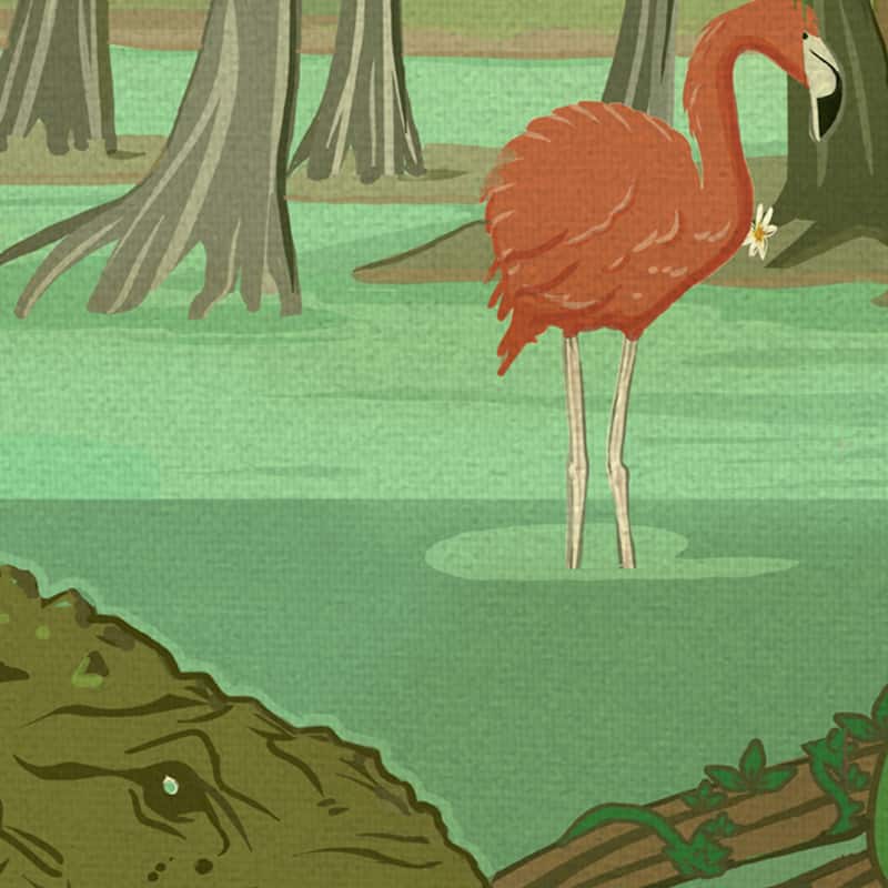 Everglades National park by Old Red Truck Canvas Art Print