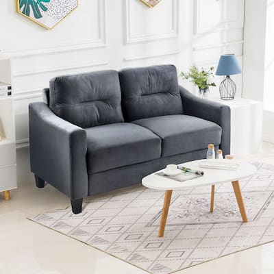 Convertible Velvet Sectional Sofa, Plush Comfort for Small Spaces