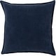 preview thumbnail 11 of 57, Harrell Solid Velvet 22-inch Throw Pillow Down - Charcoal