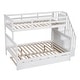 preview thumbnail 30 of 46, Space-Efficient Multifunctional Twin-Over-Full Bunk Bed with Twin size Trundle,Storage