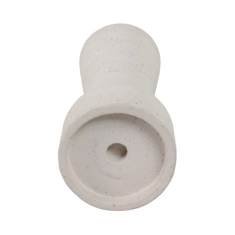 Pottery Taper Holder Cylindrical Top and Conical Base Design for Home