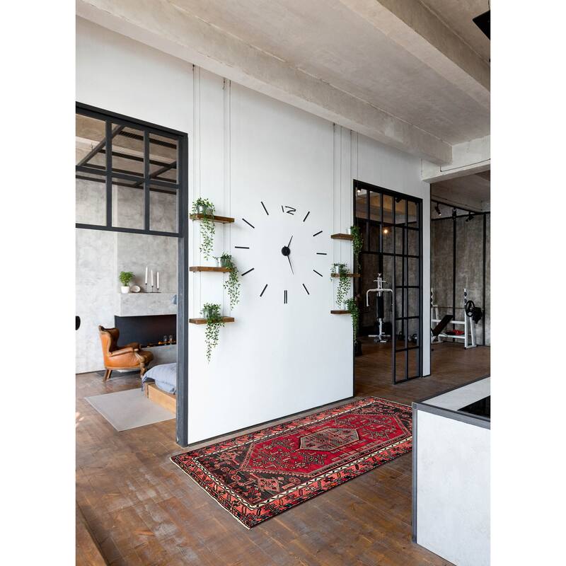 ECARPETGALLERY Hand-knotted Andelz Red Wool Rug - 3'7 x 6'6