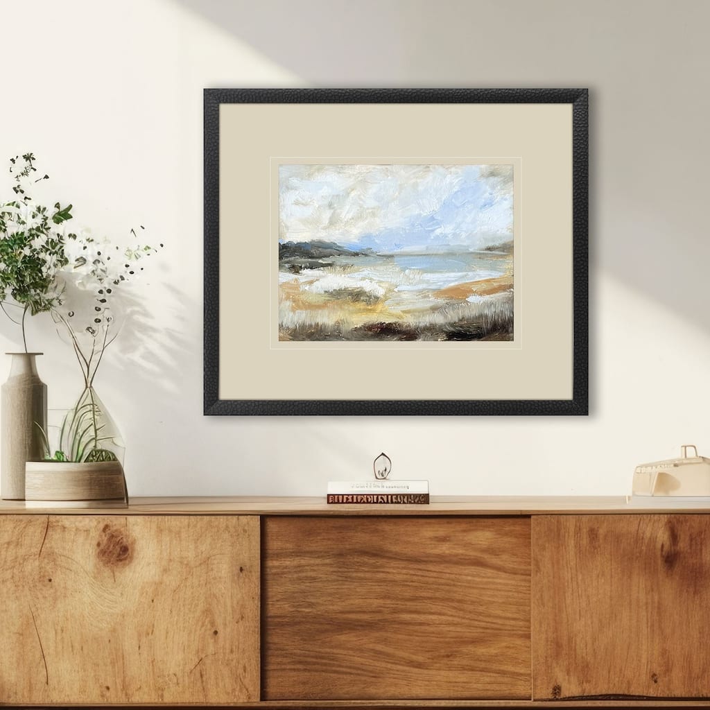 Paragon Smudged Coastline I Framed Art