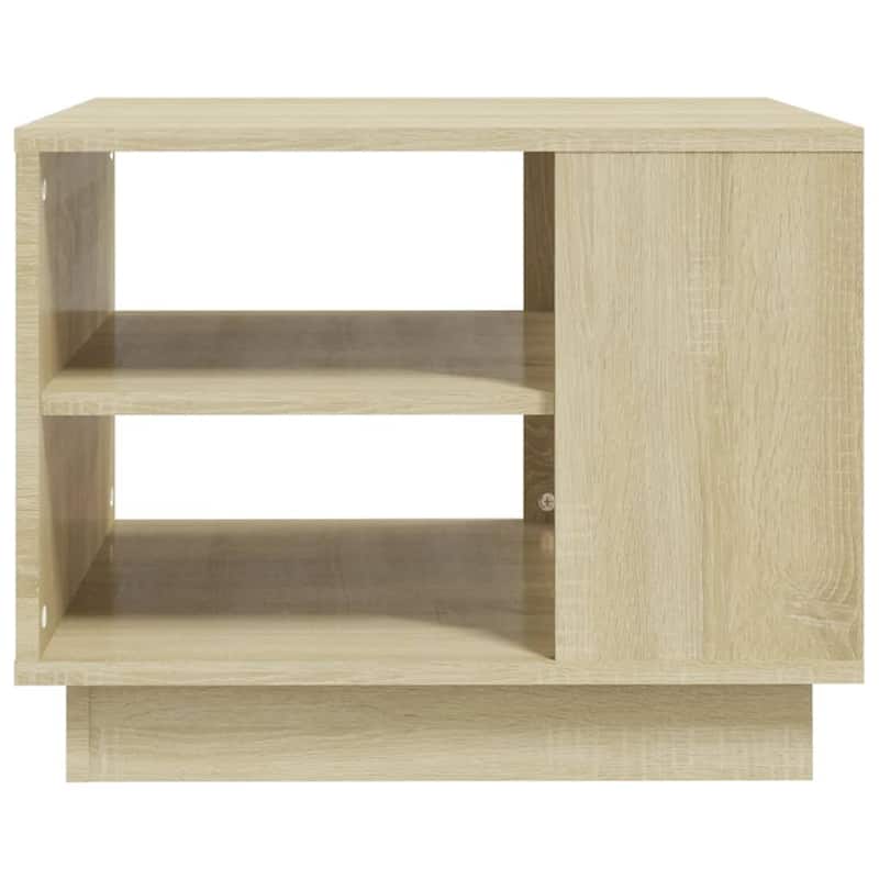 vidaXL Coffee Table Accent End Side Sofa Table for Living Room Engineered Wood - 21.7" x 21.7" x 16.9"