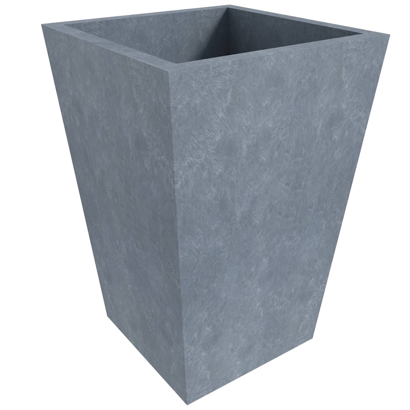 Square Fiberstone Planter Pot Set for Indoor Outdoor Serene Series