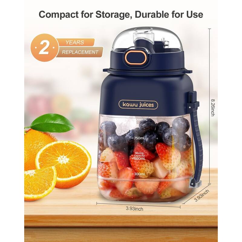 Portable USB-C Blender - Leakproof, BPA-Free, with Strap